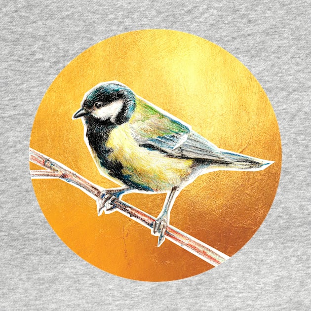 Golden titmouse by sometnwhite